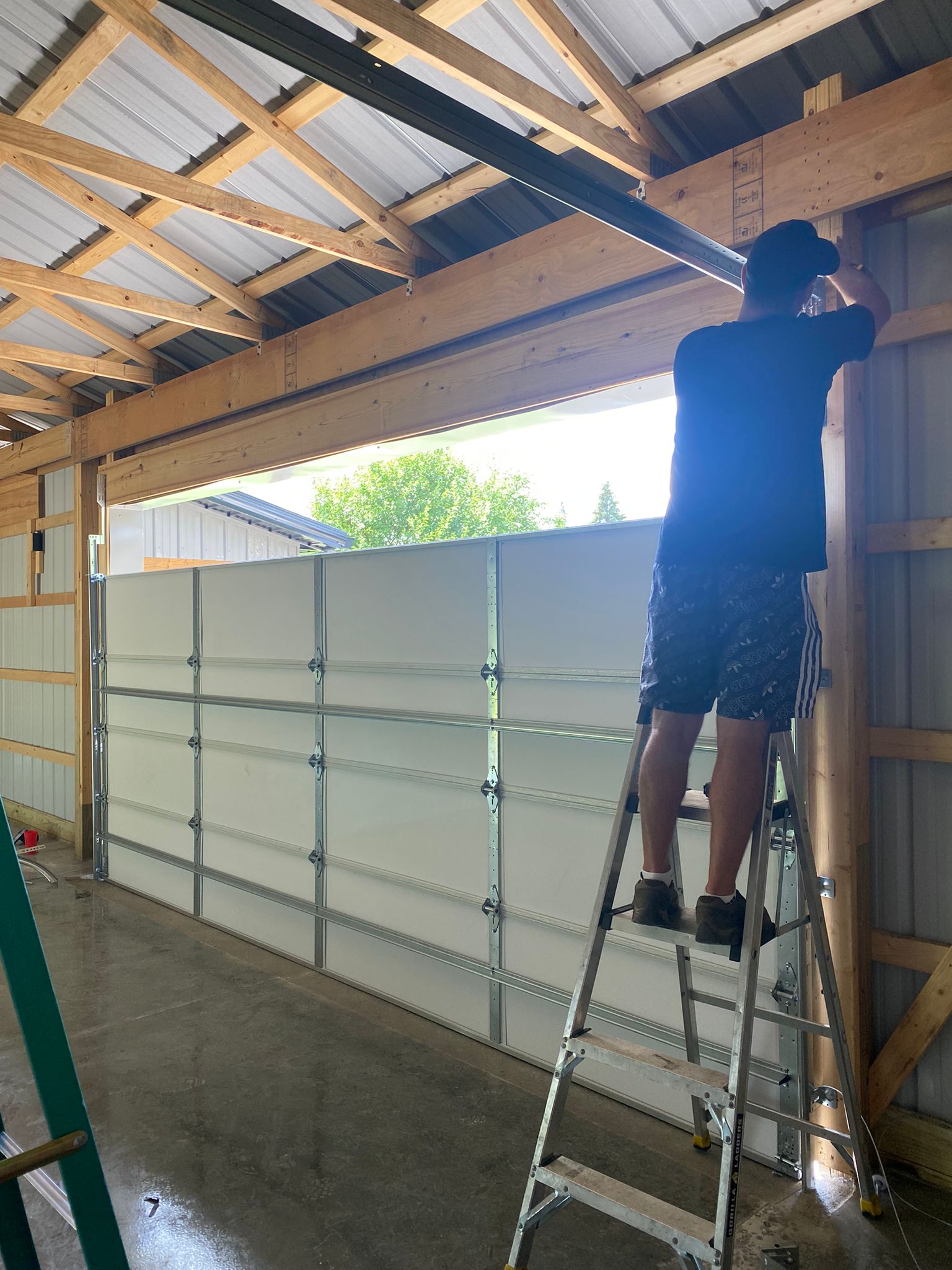 New Pole Barn Garage Installation