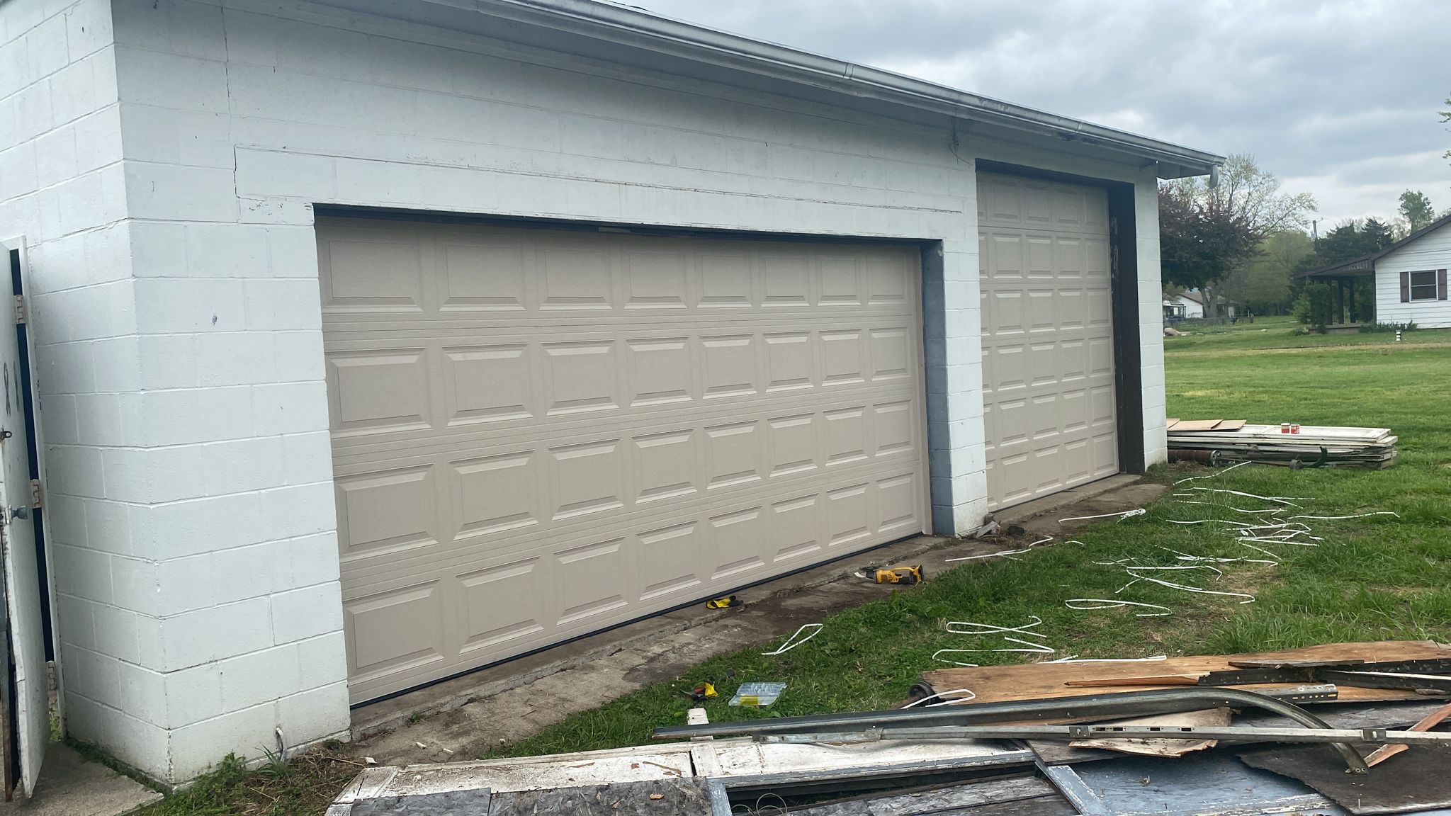 Two Garage Doors In Greenwood After