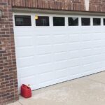 New insulated garage door with windows