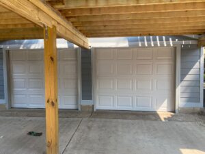 Two new garage doors