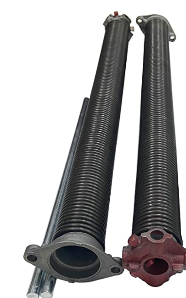Torsion springs with tension bars