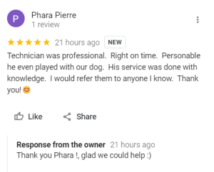 Google Review By Phara Pierre