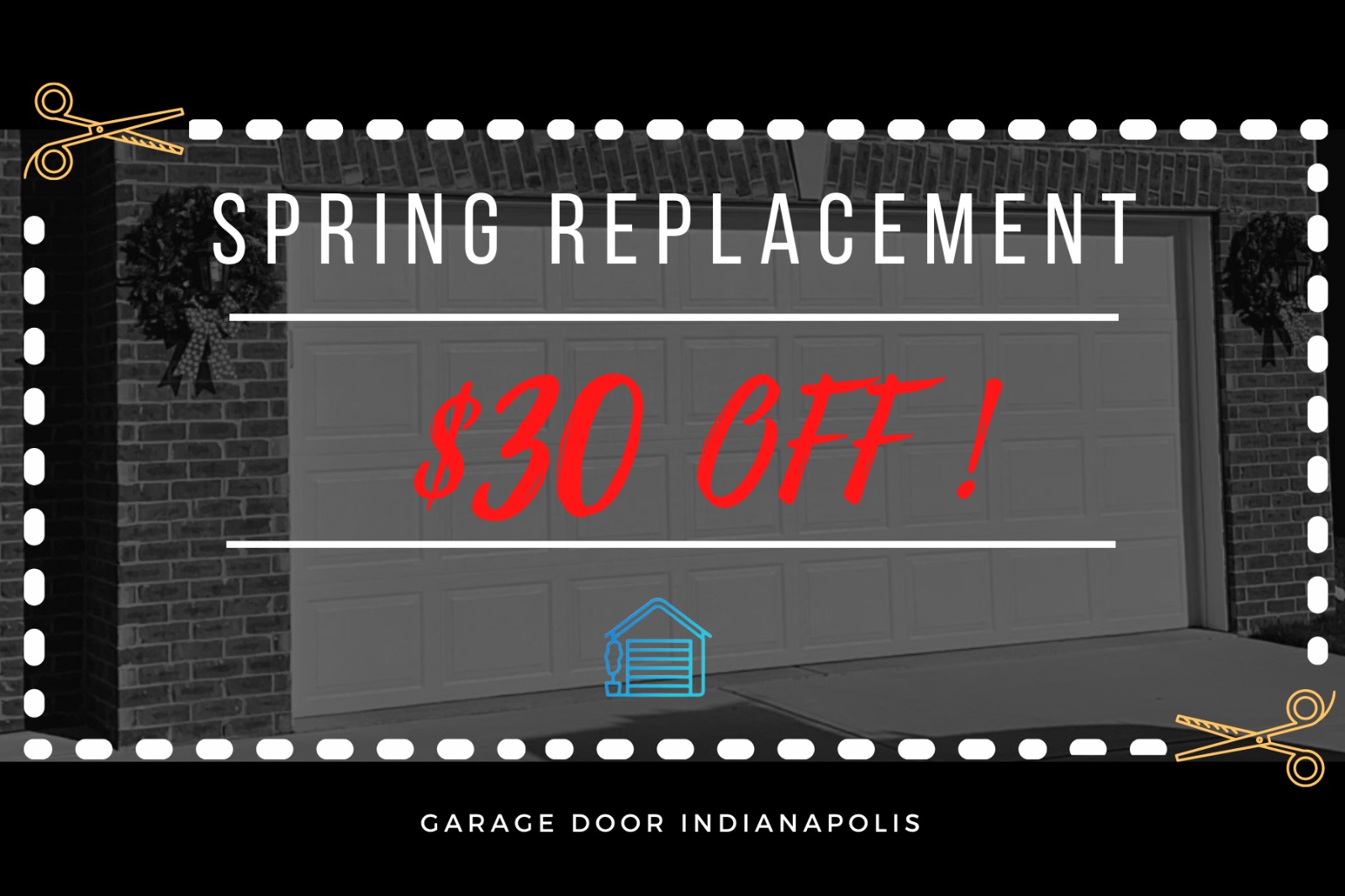 30 dollar off deal garage spring repair