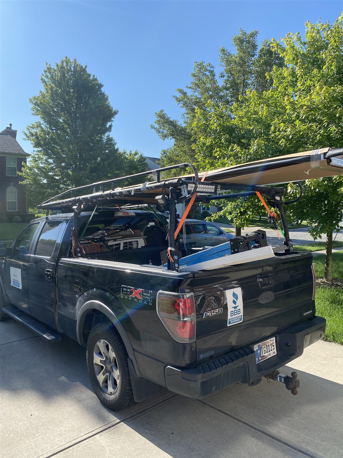 Garage Door Indianapolis truck with a BBB Accredited Business sticker
