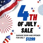 4th of july garage door and opener sale